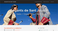 Desktop Screenshot of gegantssantjaume.cat