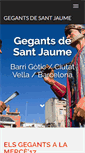 Mobile Screenshot of gegantssantjaume.cat